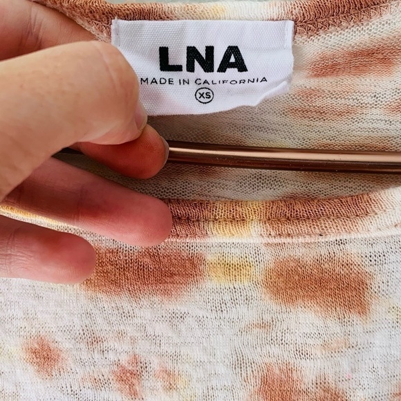 LNA Revolve Tie Dye Dolman Tee Shirt XS - Picture 2 of 4